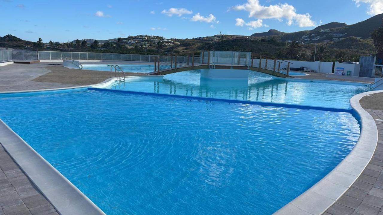 Reves De Tropiques - Grands Studios Avec Piscine Vue Ocean Acces Plage Direct Cul de Sac Kültér fotó