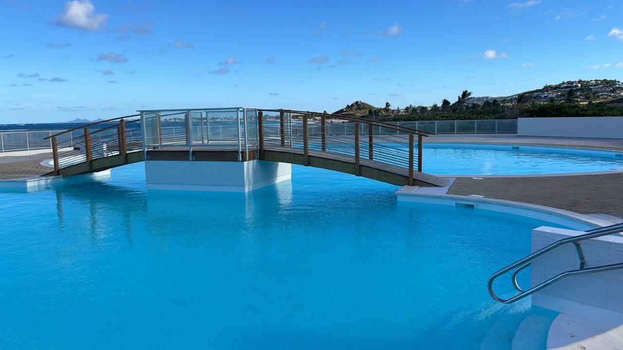 Reves De Tropiques - Grands Studios Avec Piscine Vue Ocean Acces Plage Direct Cul de Sac Kültér fotó